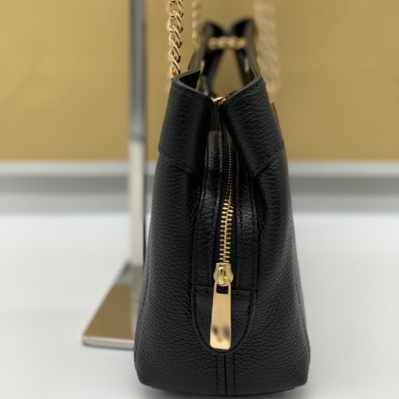 MICHAEL KORS JET SET ITEM MD CHAIN MESSENGER BLACK - Picture 3 of 16